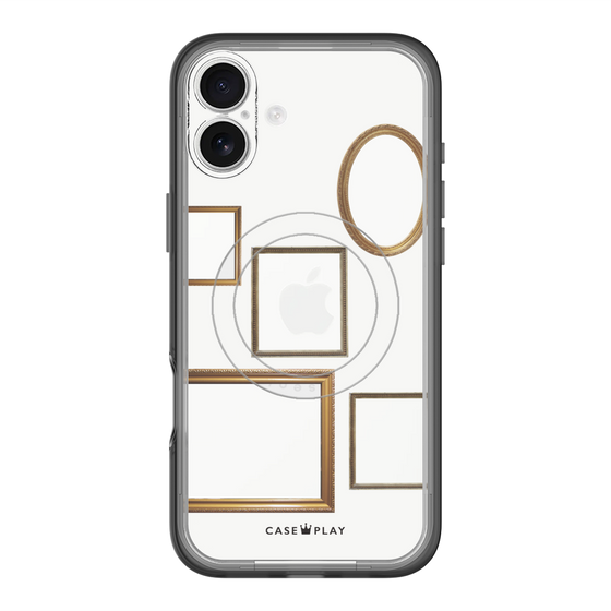 スリムプロテクションプレミアムケース with MagSafe［ Photo Frames - White ］