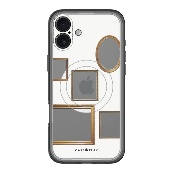 スリムプロテクションプレミアムケース with MagSafe［ Photo Frames - White ］