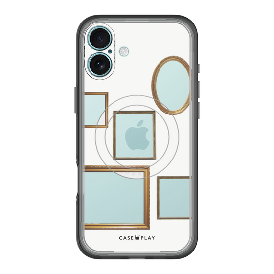 スリムプロテクションプレミアムケース with MagSafe［ Photo Frames - White ］