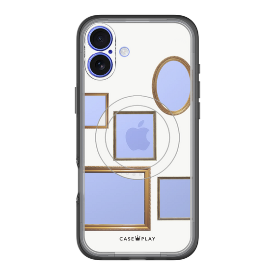 スリムプロテクションプレミアムケース with MagSafe［ Photo Frames - White ］