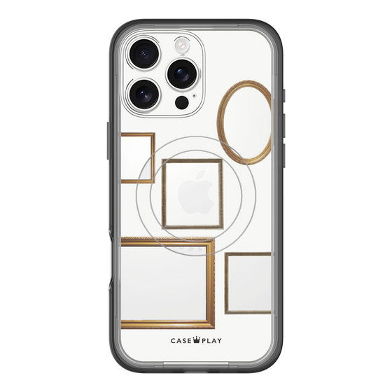 スリムプロテクションプレミアムケース with MagSafe［ Photo Frames - White ］