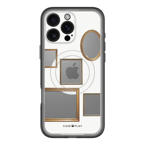 スリムプロテクションプレミアムケース with MagSafe［ Photo Frames - White ］