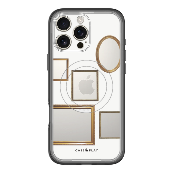 スリムプロテクションプレミアムケース with MagSafe［ Photo Frames - White ］
