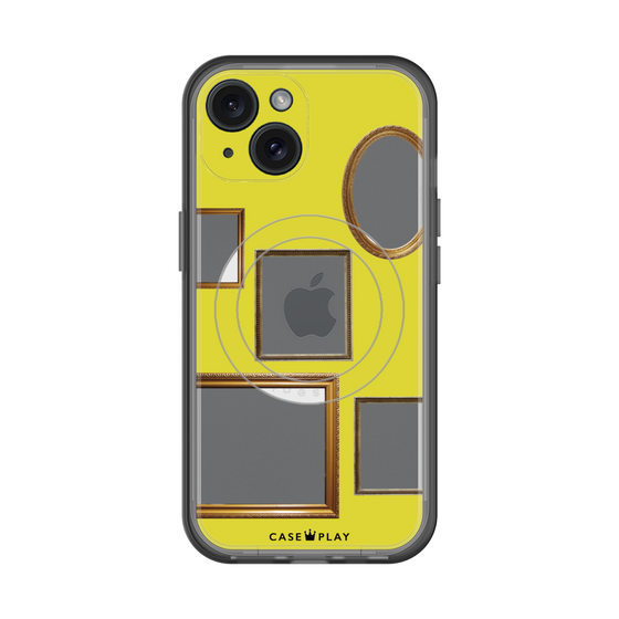 スリムプロテクションプレミアムケース with MagSafe［ Photo Frames - Yellow ］