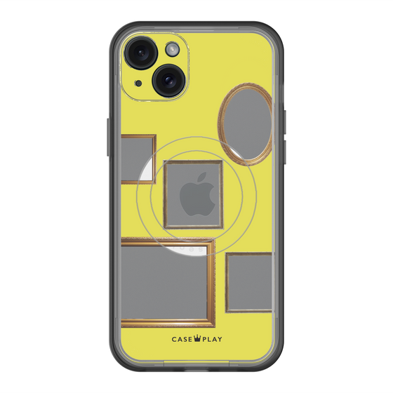 スリムプロテクションプレミアムケース with MagSafe［ Photo Frames - Yellow ］