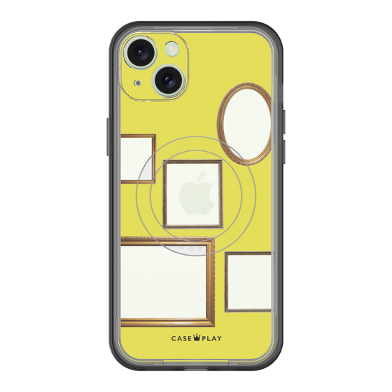 スリムプロテクションプレミアムケース with MagSafe［ Photo Frames - Yellow ］