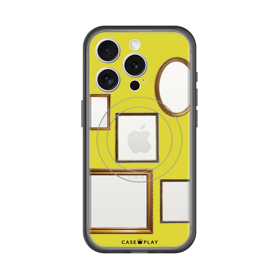 スリムプロテクションプレミアムケース with MagSafe［ Photo Frames - Yellow ］