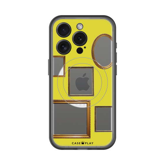 スリムプロテクションプレミアムケース with MagSafe［ Photo Frames - Yellow ］