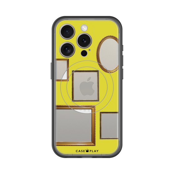 スリムプロテクションプレミアムケース with MagSafe［ Photo Frames - Yellow ］