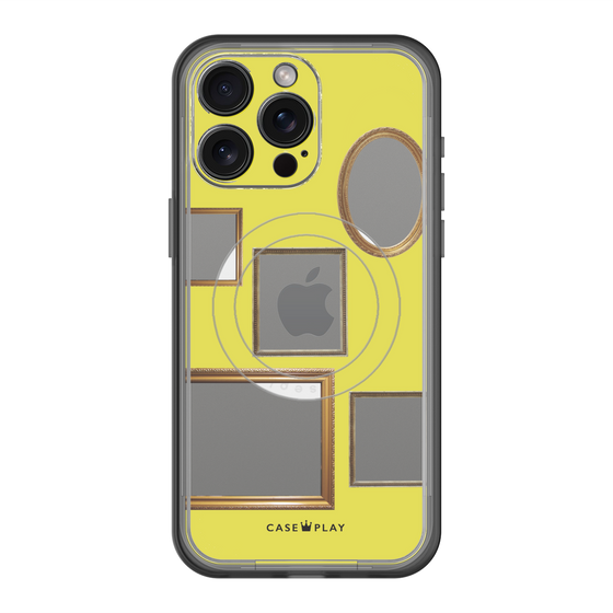 スリムプロテクションプレミアムケース with MagSafe［ Photo Frames - Yellow ］
