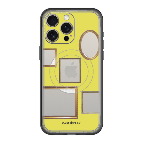 スリムプロテクションプレミアムケース with MagSafe［ Photo Frames - Yellow ］
