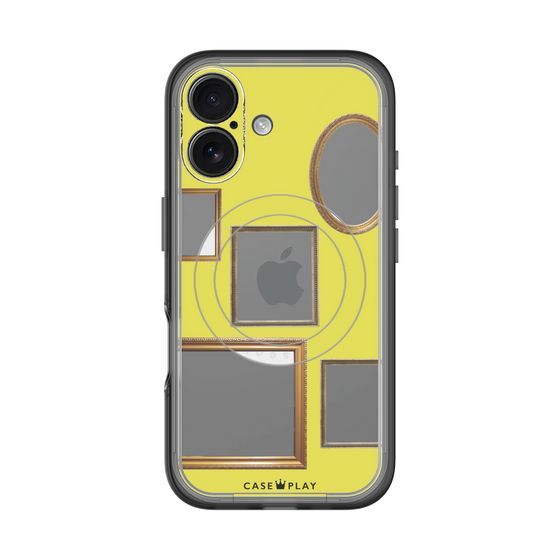 スリムプロテクションプレミアムケース with MagSafe［ Photo Frames - Yellow ］