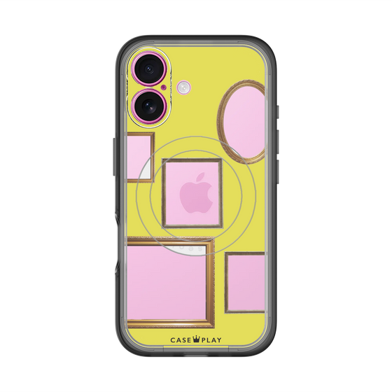 スリムプロテクションプレミアムケース with MagSafe［ Photo Frames - Yellow ］