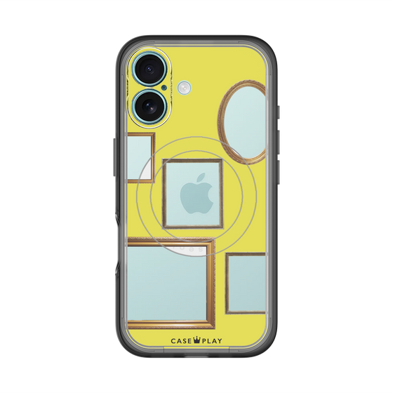 スリムプロテクションプレミアムケース with MagSafe［ Photo Frames - Yellow ］