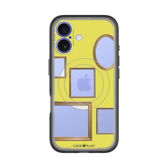 スリムプロテクションプレミアムケース with MagSafe［ Photo Frames - Yellow ］