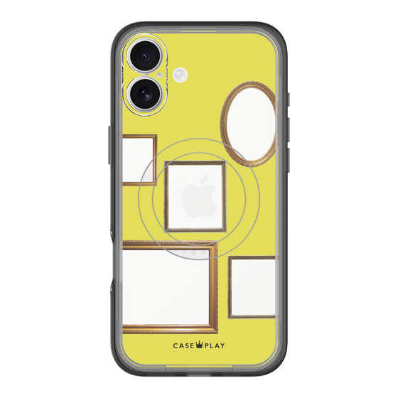 スリムプロテクションプレミアムケース with MagSafe［ Photo Frames - Yellow ］