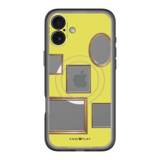 スリムプロテクションプレミアムケース with MagSafe［ Photo Frames - Yellow ］