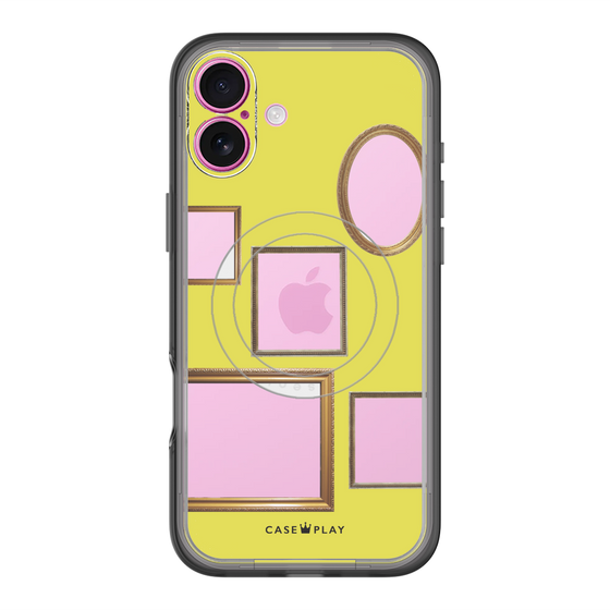 スリムプロテクションプレミアムケース with MagSafe［ Photo Frames - Yellow ］