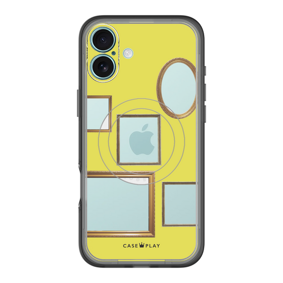 スリムプロテクションプレミアムケース with MagSafe［ Photo Frames - Yellow ］