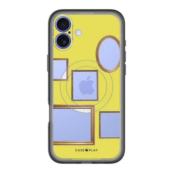スリムプロテクションプレミアムケース with MagSafe［ Photo Frames - Yellow ］