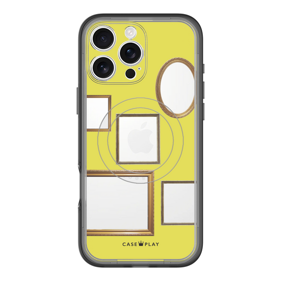 スリムプロテクションプレミアムケース with MagSafe［ Photo Frames - Yellow ］