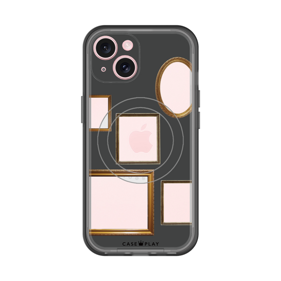 スリムプロテクションプレミアムケース with MagSafe［ Photo Frames - Gray ］