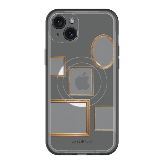 スリムプロテクションプレミアムケース with MagSafe［ Photo Frames - Gray ］