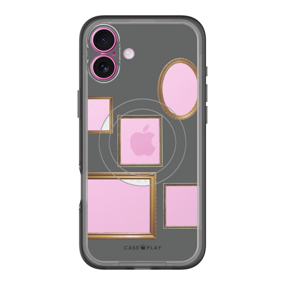 スリムプロテクションプレミアムケース with MagSafe［ Photo Frames - Gray ］