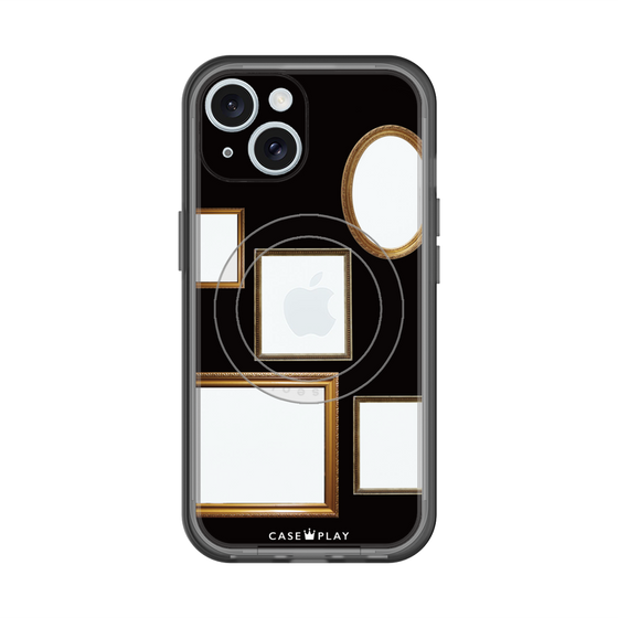 スリムプロテクションプレミアムケース with MagSafe［ Photo Frames - Black ］