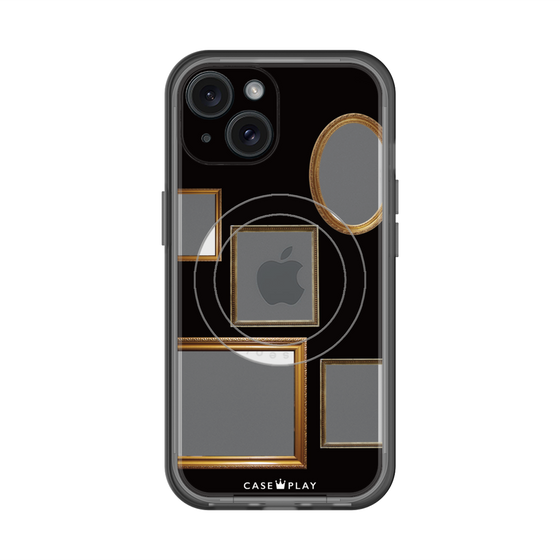 スリムプロテクションプレミアムケース with MagSafe［ Photo Frames - Black ］