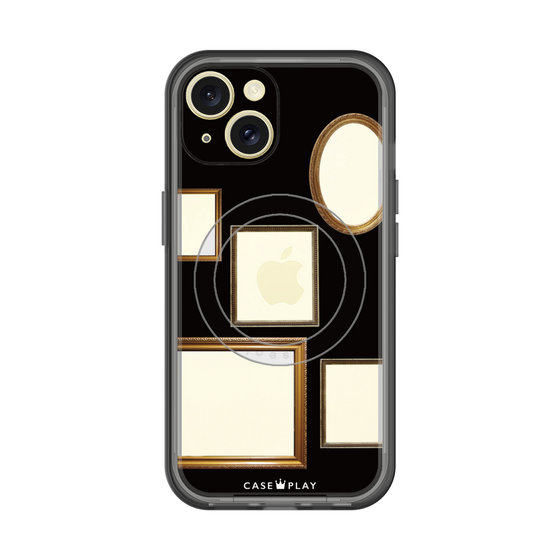 スリムプロテクションプレミアムケース with MagSafe［ Photo Frames - Black ］