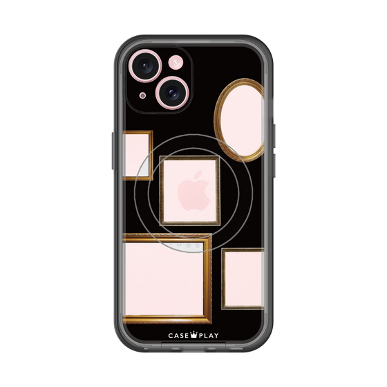スリムプロテクションプレミアムケース with MagSafe［ Photo Frames - Black ］