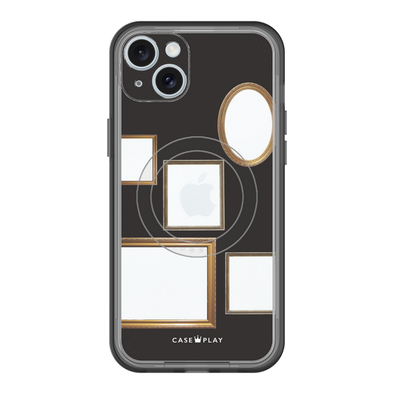 スリムプロテクションプレミアムケース with MagSafe［ Photo Frames - Black ］