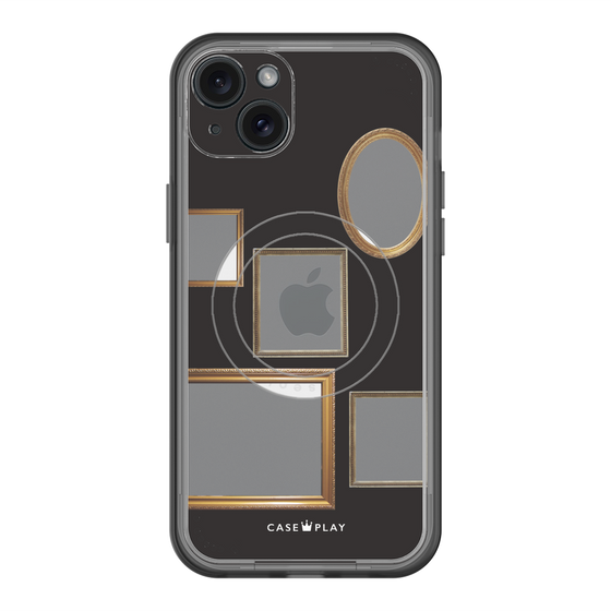 スリムプロテクションプレミアムケース with MagSafe［ Photo Frames - Black ］