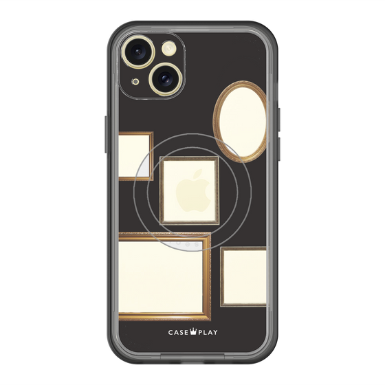 スリムプロテクションプレミアムケース with MagSafe［ Photo Frames - Black ］