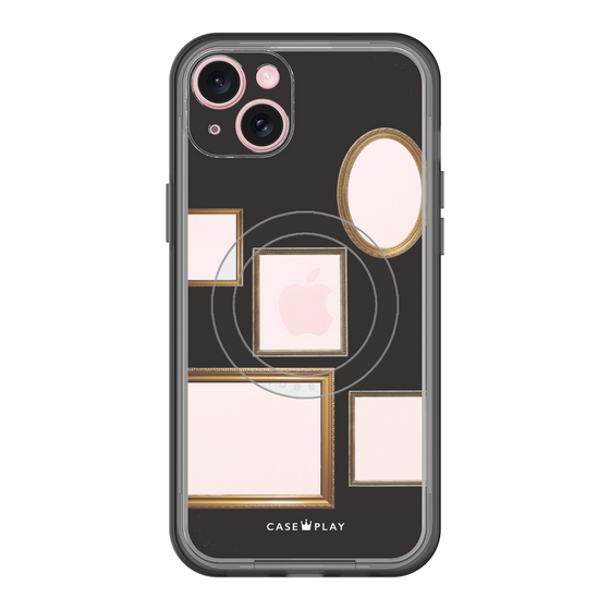 スリムプロテクションプレミアムケース with MagSafe［ Photo Frames - Black ］