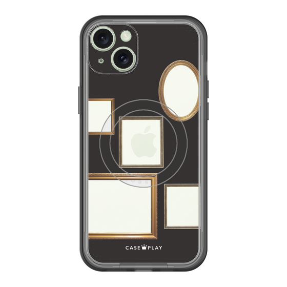 スリムプロテクションプレミアムケース with MagSafe［ Photo Frames - Black ］