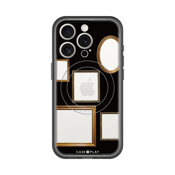 スリムプロテクションプレミアムケース with MagSafe［ Photo Frames - Black ］