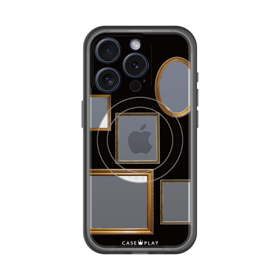 スリムプロテクションプレミアムケース with MagSafe［ Photo Frames - Black ］