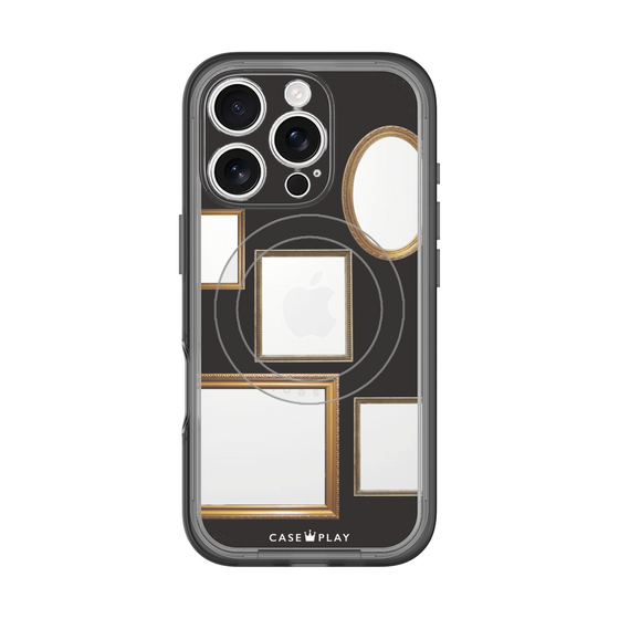 スリムプロテクションプレミアムケース with MagSafe［ Photo Frames - Black ］