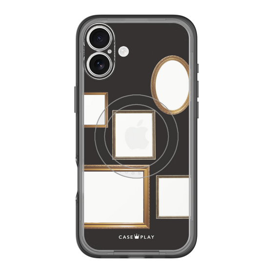 スリムプロテクションプレミアムケース with MagSafe［ Photo Frames - Black ］