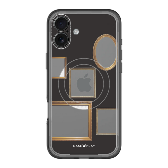 スリムプロテクションプレミアムケース with MagSafe［ Photo Frames - Black ］