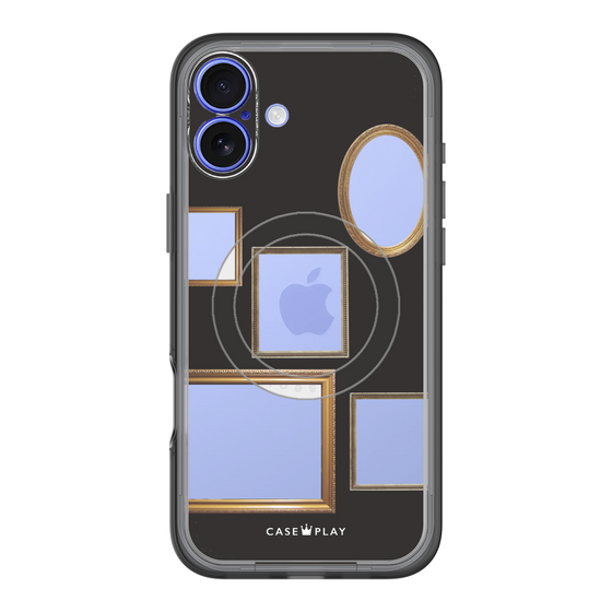 スリムプロテクションプレミアムケース with MagSafe［ Photo Frames - Black ］