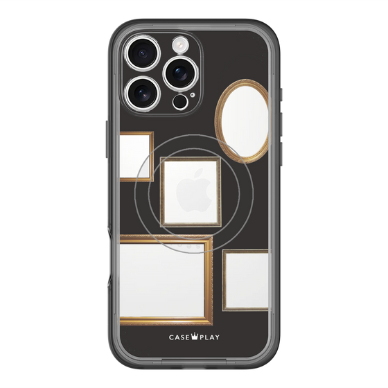 スリムプロテクションプレミアムケース with MagSafe［ Photo Frames - Black ］