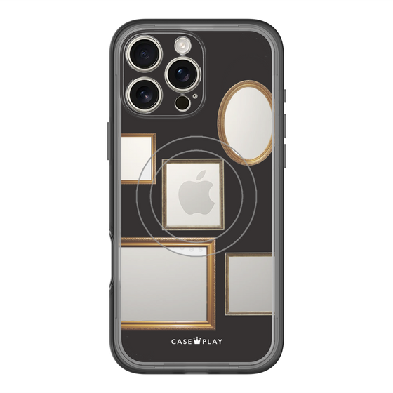 スリムプロテクションプレミアムケース with MagSafe［ Photo Frames - Black ］