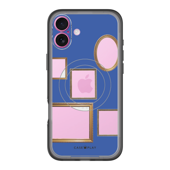 スリムプロテクションプレミアムケース with MagSafe［ Photo Frames - Blue ］