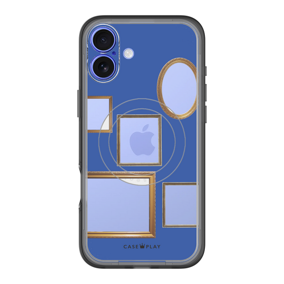 スリムプロテクションプレミアムケース with MagSafe［ Photo Frames - Blue ］