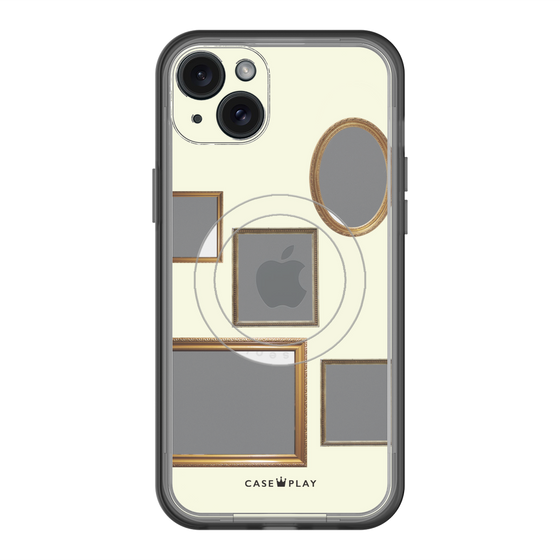 スリムプロテクションプレミアムケース with MagSafe［ Photo Frames - Ivory ］