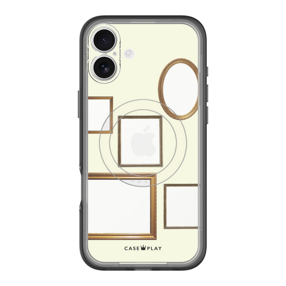 スリムプロテクションプレミアムケース with MagSafe［ Photo Frames - Ivory ］