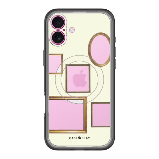 スリムプロテクションプレミアムケース with MagSafe［ Photo Frames - Ivory ］